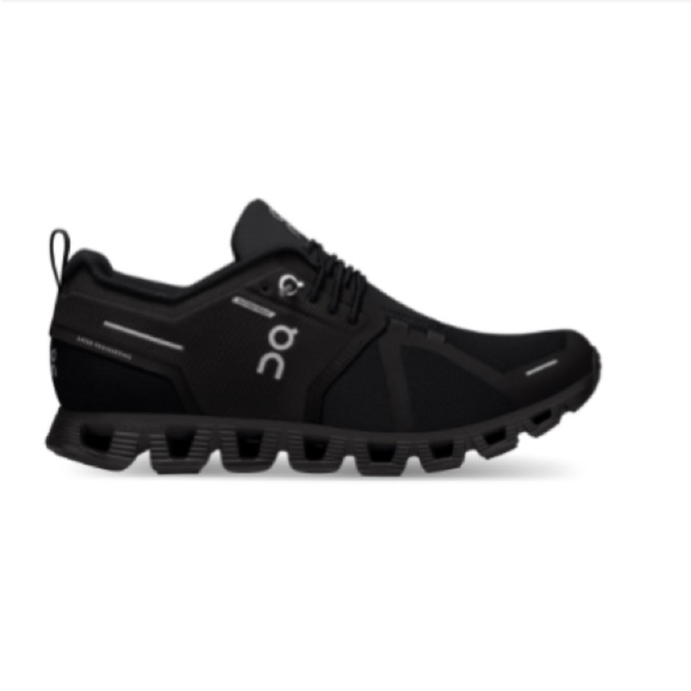 On Cloud 5 Waterproof Black Bungee Slip On Running Sneaker Women's Sz 8 (GUC)